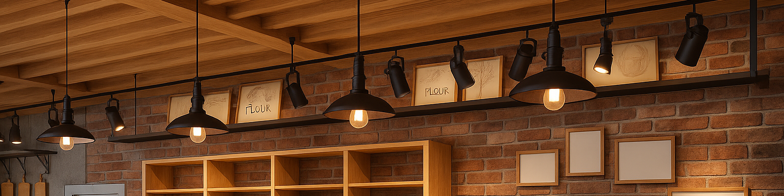 Moderner Wohnraum mit Beleuchtungskonzept